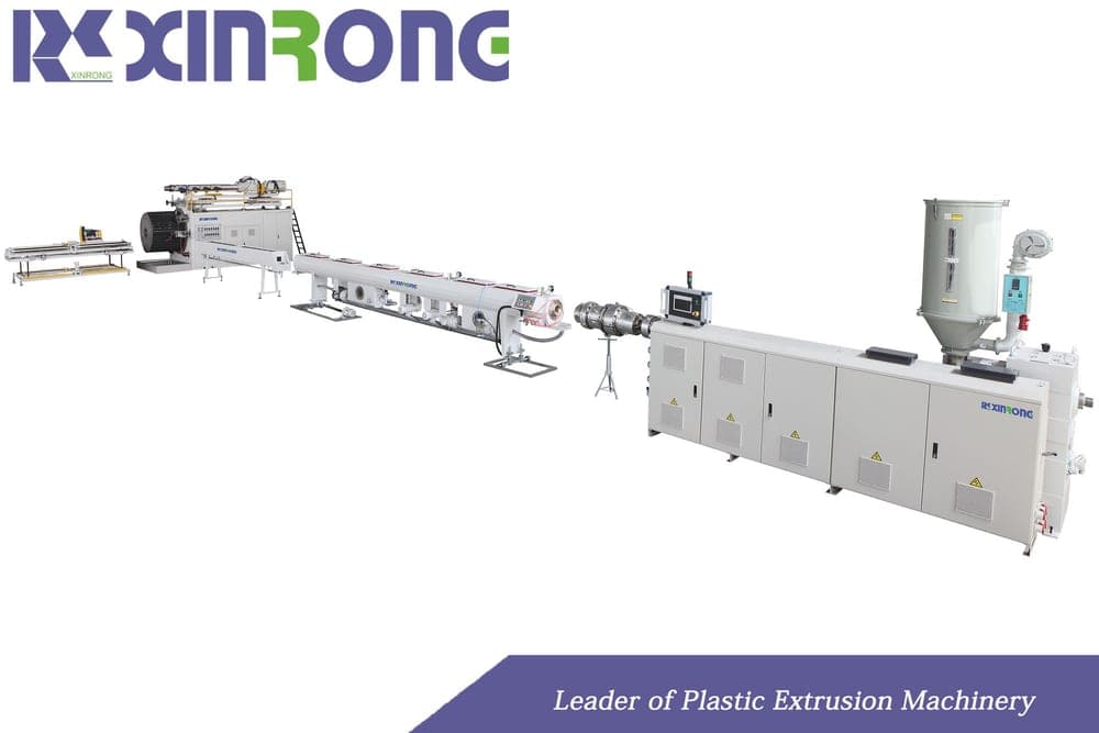 Complete PE hollow wall winding pipe extrusion line