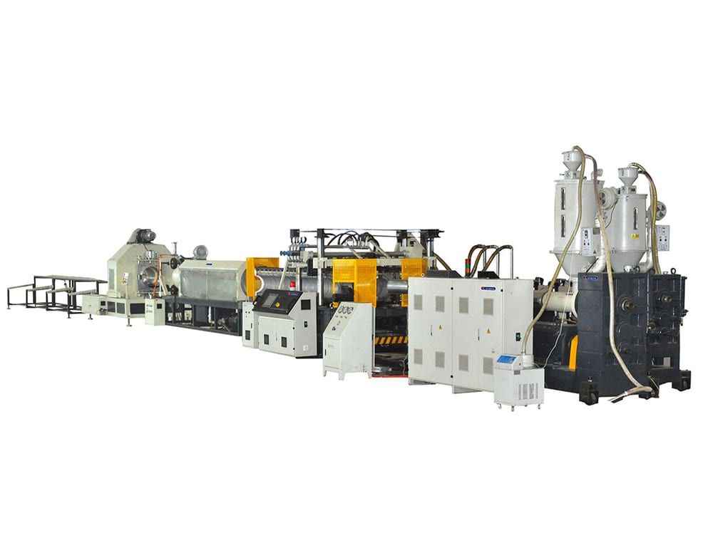 Xinrongplas double wall corrugated pipe extrusion line machine