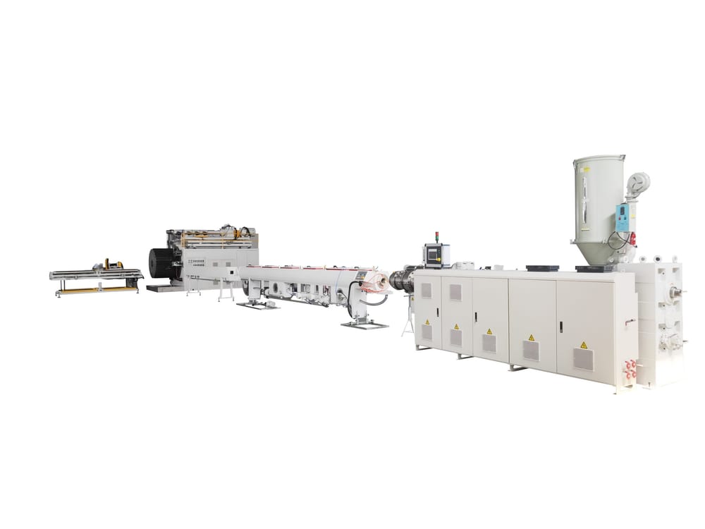 Xinrongplas PE hollow wall winding pipe extrusion line machine