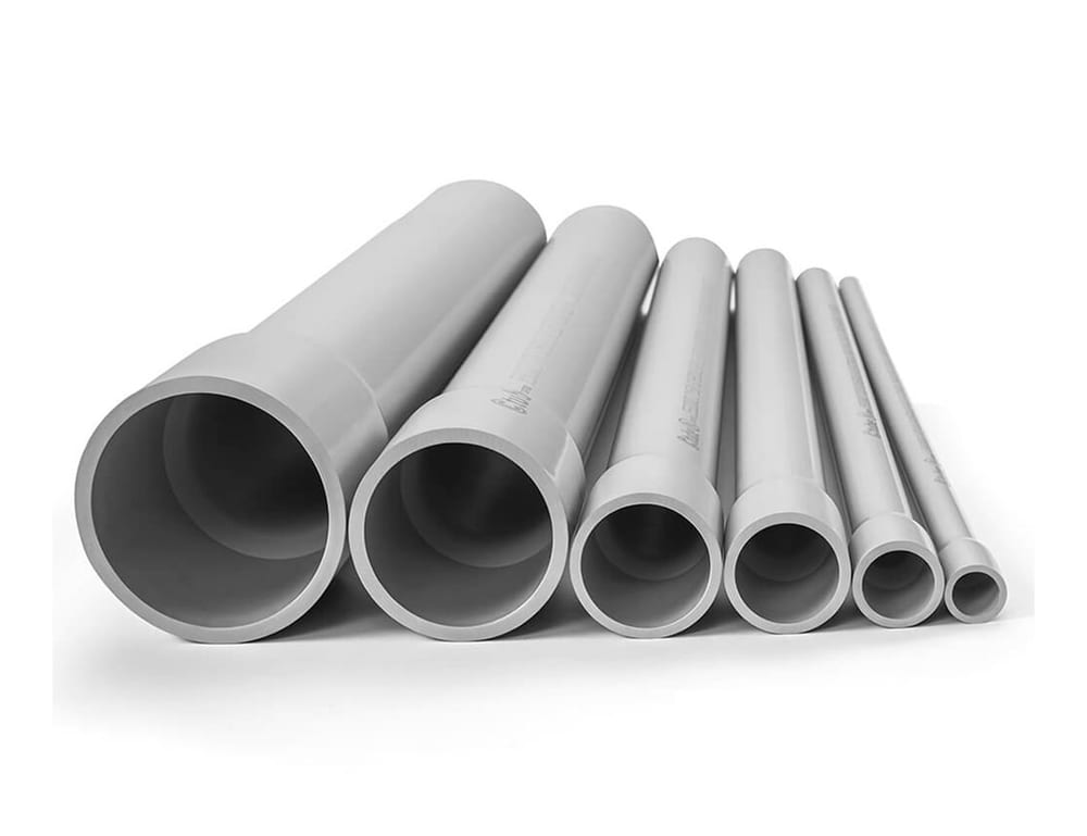 Finished PVC pipe produced by Xinrongplas PVC pipe extrusion line